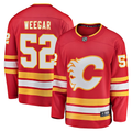 Men's Calgary Flames MacKenzie Weegar #52 Red Home Breakaway Player Jersey1