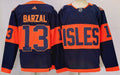 Men's New York Islanders Mathew Barzal #13 Blue Game Jersey1