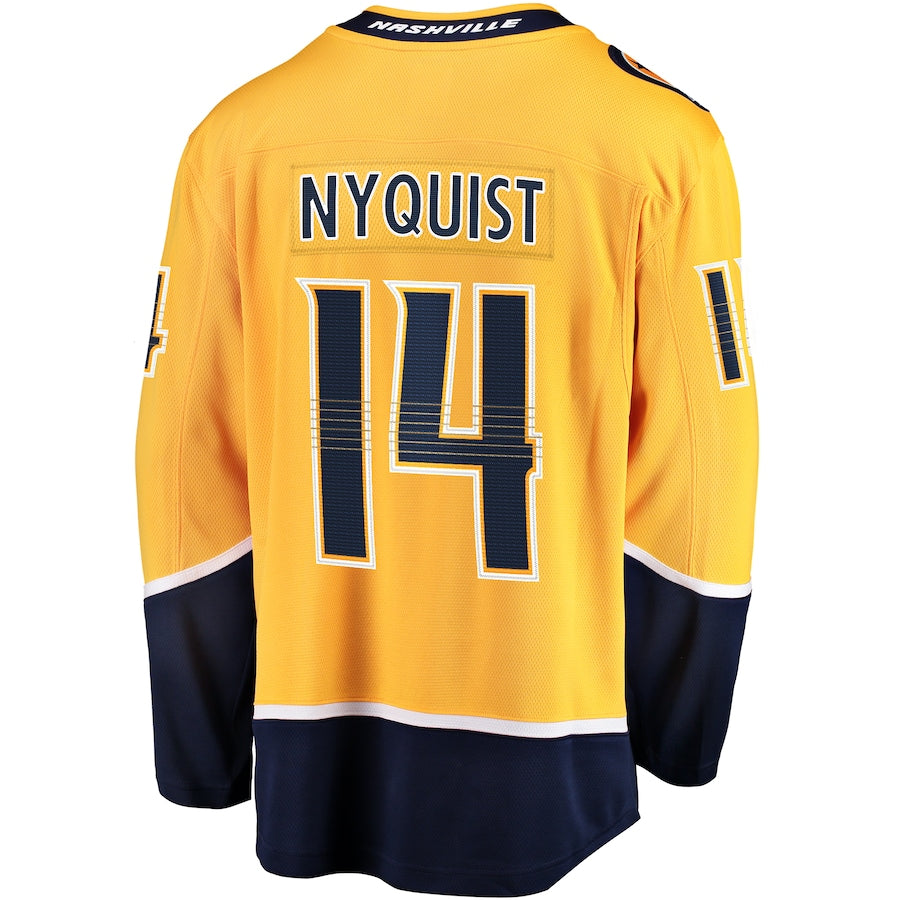 Gustav Nyquist Nashville Predators   Home Breakaway Jersey - Gold