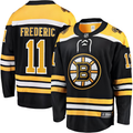 Men's Boston Bruins Trent Frederic #11 Black Replica Player Jersey1
