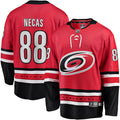 Martin Necas Carolina Hurricanes   Alternate Breakaway  Jersey - Red