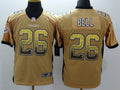Men's Pittsburgh Steelers LeVeon Bell #26 Gold Game Jersey1