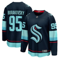 Men's Seattle Kraken Andre Burakovsky #95 Navy Home Breakaway Player Jersey1
