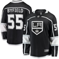 Men's Los Angeles Kings Quinton Byfield #55 Black Home Team Breakaway Player Jersey1