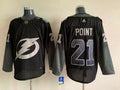 Men's Tampa Bay Lightning Brayden Point #21 Black Player Jersey1