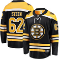 Men's Boston Bruins Oskar Steen #62 Black Player Game Jersey1
