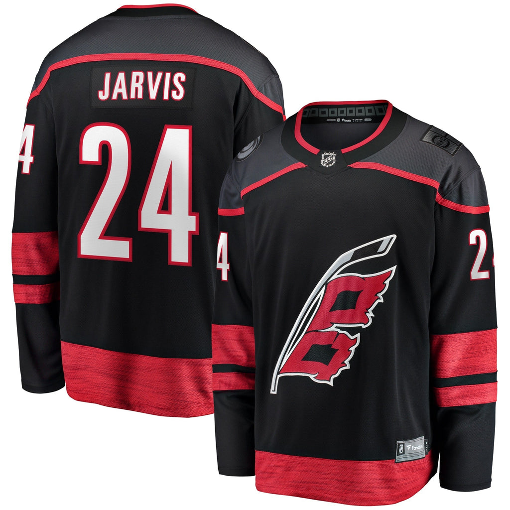 Seth Jarvis Carolina Hurricanes   Home Breakaway Jersey - Black