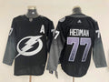 Men's Tampa Bay Lightning Victor Hedman #77 Black Home Breakaway Jersey1