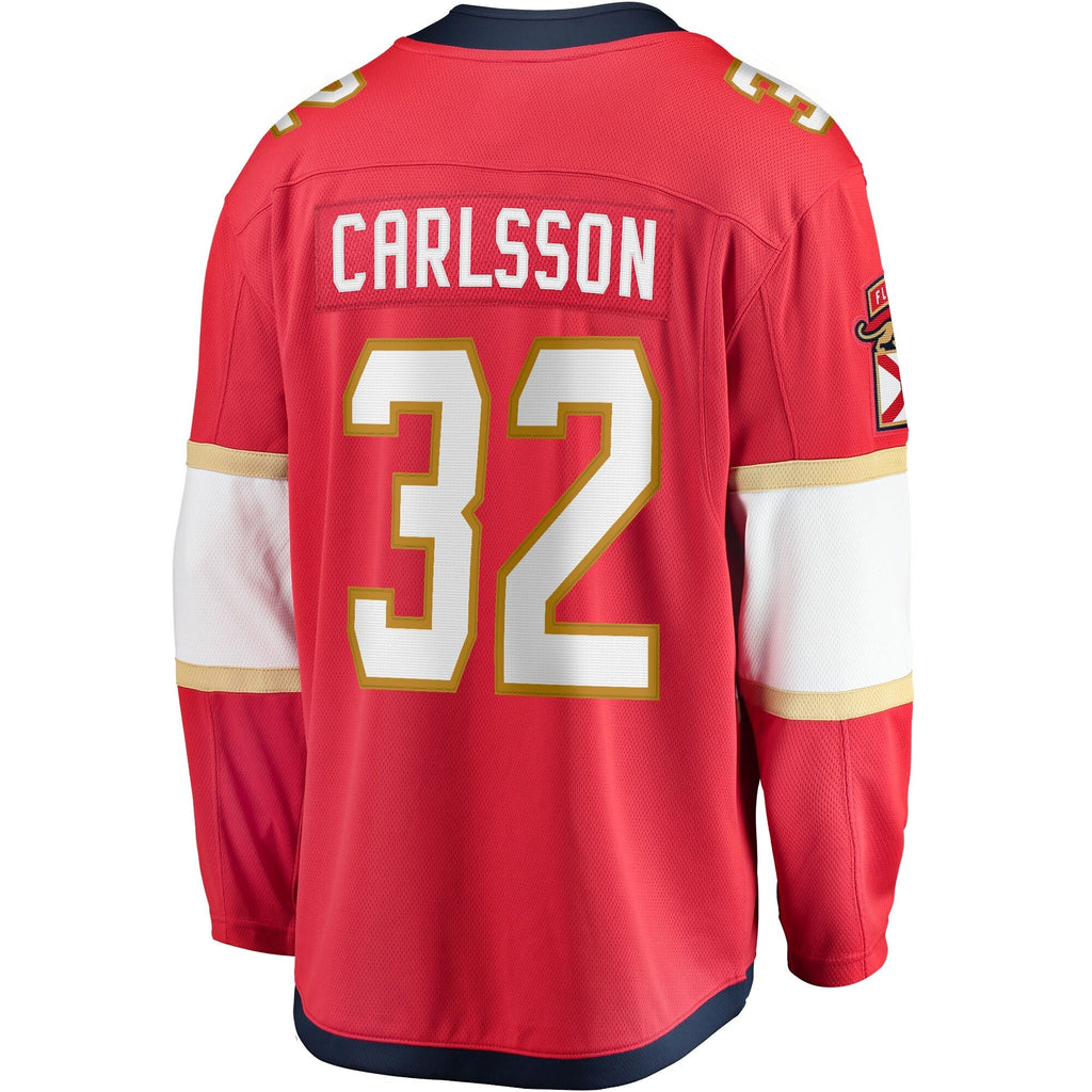 Lucas Carlsson Florida Panthers   Home Breakaway  Jersey - Red