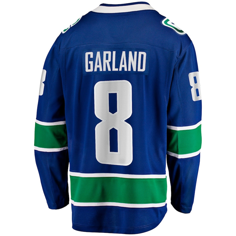 Men's Vancouver Canucks Nils Hoglander Fanatics Blue Home Premier Breakaway Player Jersey