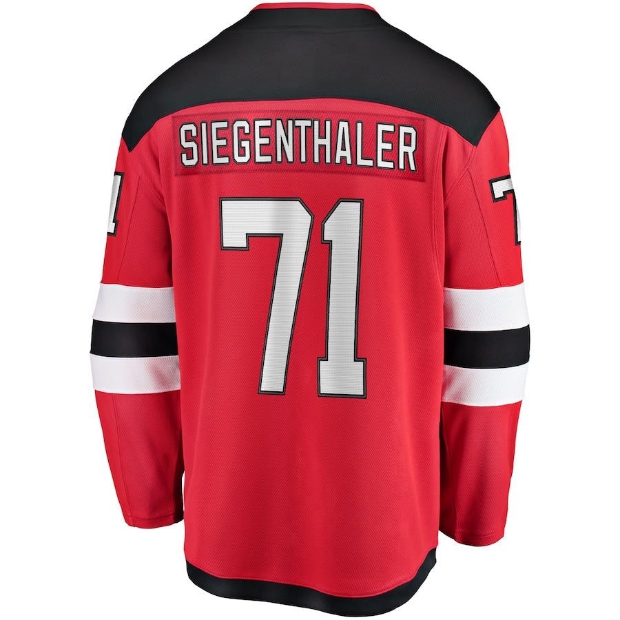 Jonas Siegenthaler New Jersey Devils   Home Breakaway  Jersey - Red