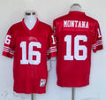Men's San Francisco 49ers Joe Montana Mitchell & Ness Scarlet Legacy Replica Player Jersey1