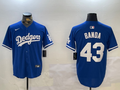 Men's Los Angeles Dodgers Anthony Banda #43 Royal Replica Player Jersey1