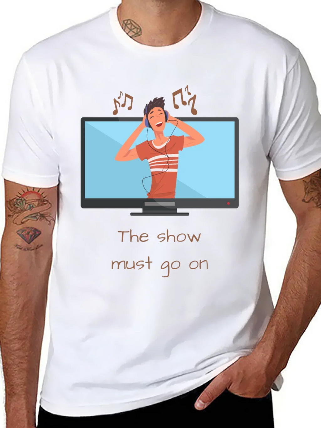 The Show Must Go On Graphic Tee