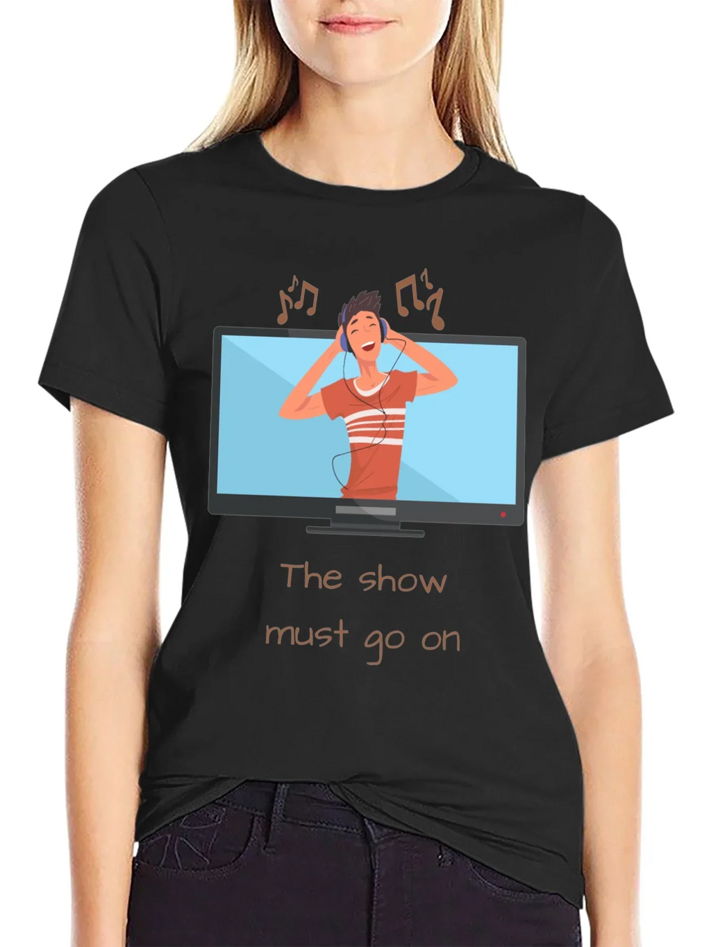 The Show Must Go On Graphic Tee