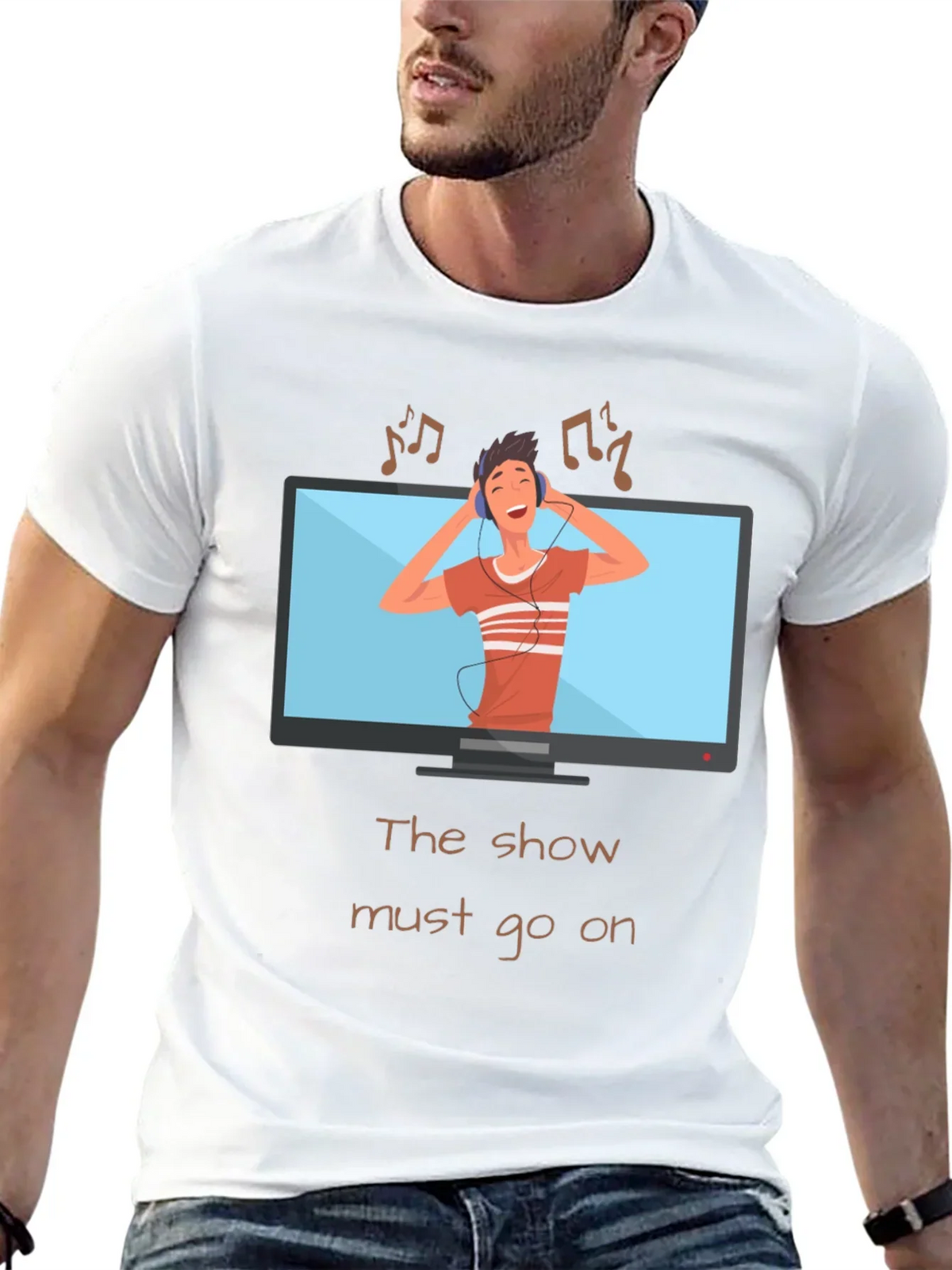 The Show Must Go On Graphic Tee