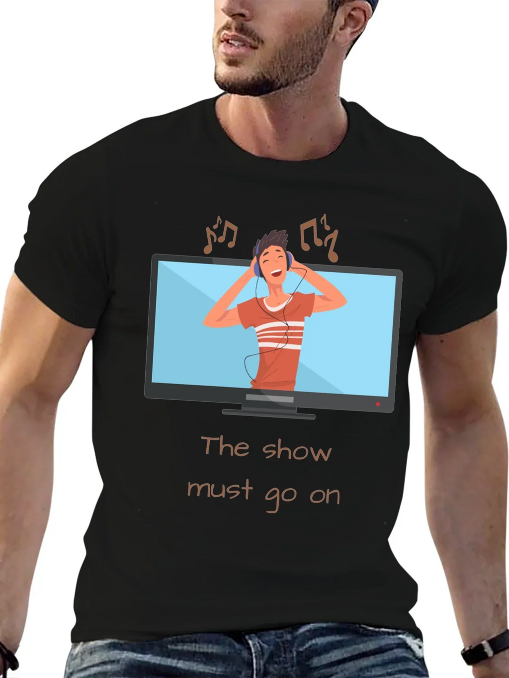 The Show Must Go On Graphic Tee
