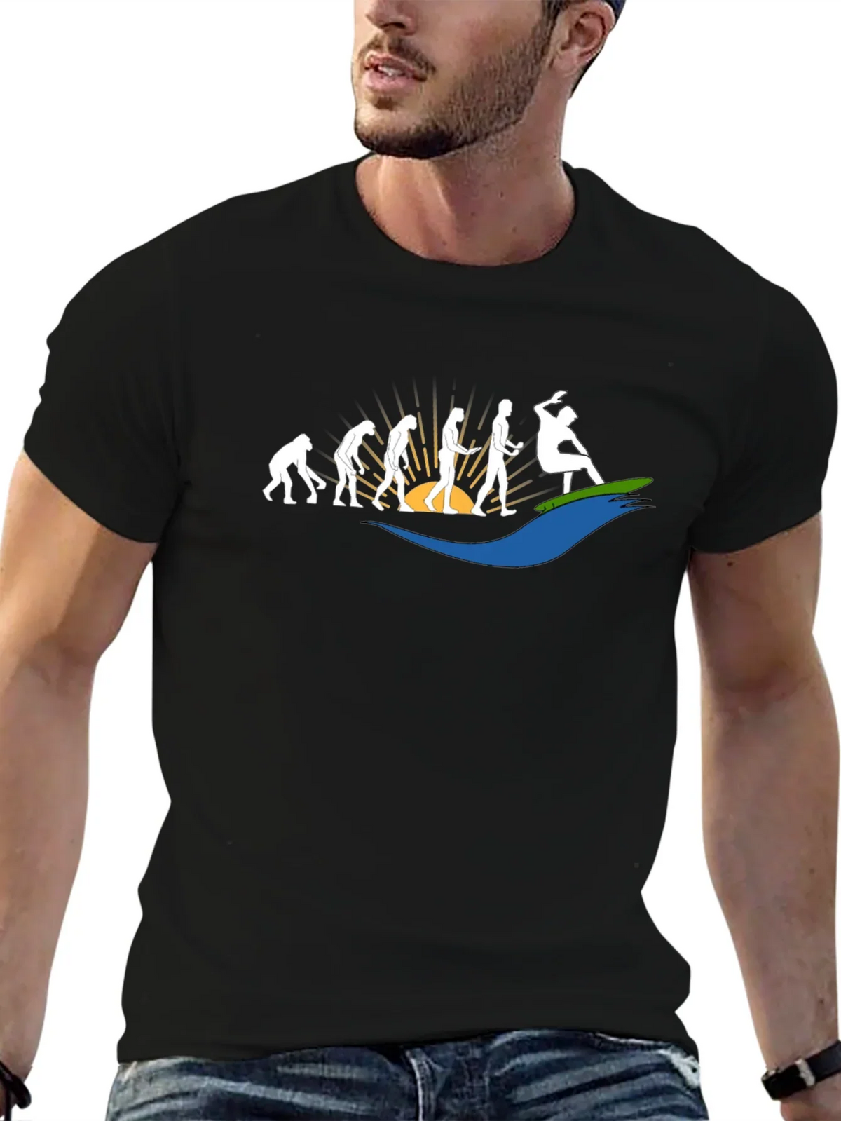 Evolution of Gaming Black T-Shirt