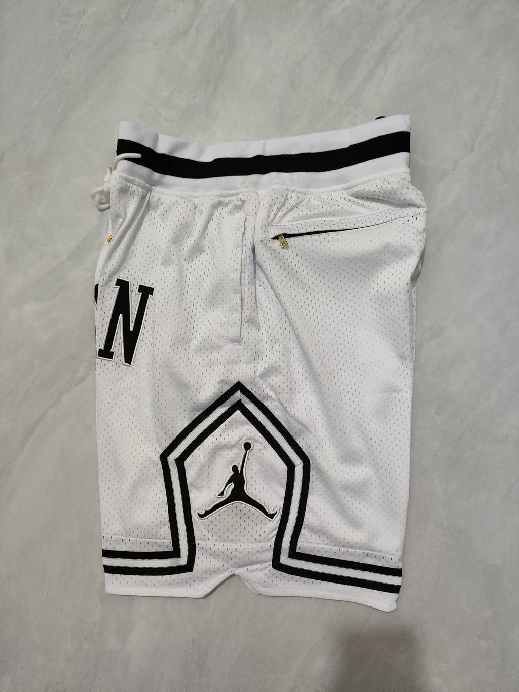 JUST DON Jordan White Pocket Shorts