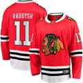 Men's Chicago Blackhawks Taylor Raddysh #11 Red Home Breakaway Jersey1
