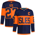 Anders Lee New York Islanders   2024 NHL Stadium Series Primegreen   Jersey ��������������������������� Navy