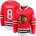 Men's Chicago Blackhawks Ryan Donato #8 Red Home Breakaway Jersey1