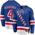 Braden Schneider New York Rangers   Home Premier Breakaway  Jersey - Blue