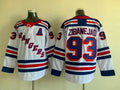 Men's New York Rangers Mika Zibanejad #93 White Player Jersey1