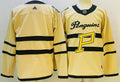 Men's Pittsburgh Penguins Yellow Blank Player Jersey1