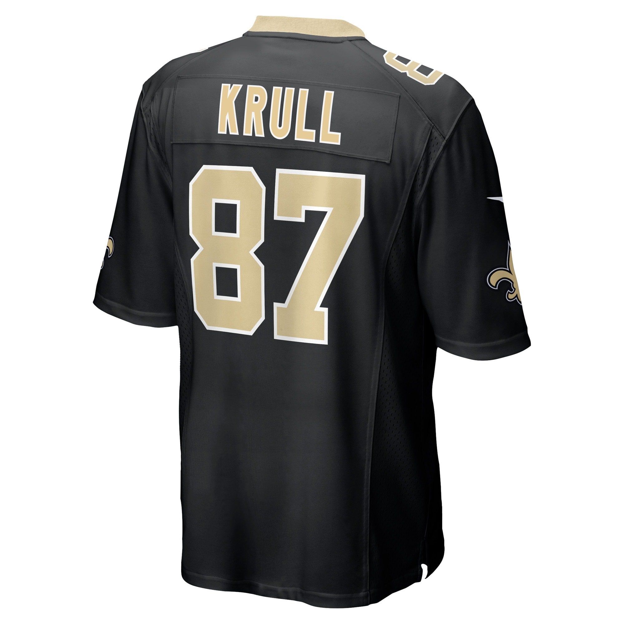 Lucas Krull New Orleans Saints Nike Game   Jersey - Black