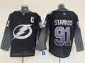 Men's Tampa Bay Lightning Steven Stamkos #91 Black Breakaway Player Jersey1