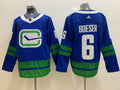 Men's Vancouver Canucks Brock Boeser #6 Blue Breakaway Jersey1