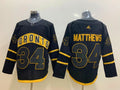 Men's Toronto Maple Leafs Auston Matthews #34 Black Player Game Jersey1