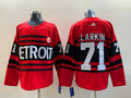 Men's Detroit Red Wings Dylan Larkin #71 Red Breakaway Player Jersey1