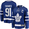 John Tavares Toronto Maple Leafs  Captain Patch Home Breakaway Jersey - Blue
