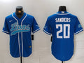 Men's Detroit Lions Barry Sanders #20 Blue Player Jersey1