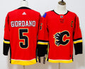 Men's Calgary Flames Mark Giordano #5 Red Breakaway Player Jersey1