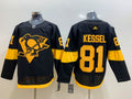 Men's Pittsburgh Penguins Phil Kessel #81 Black Player Jersey1