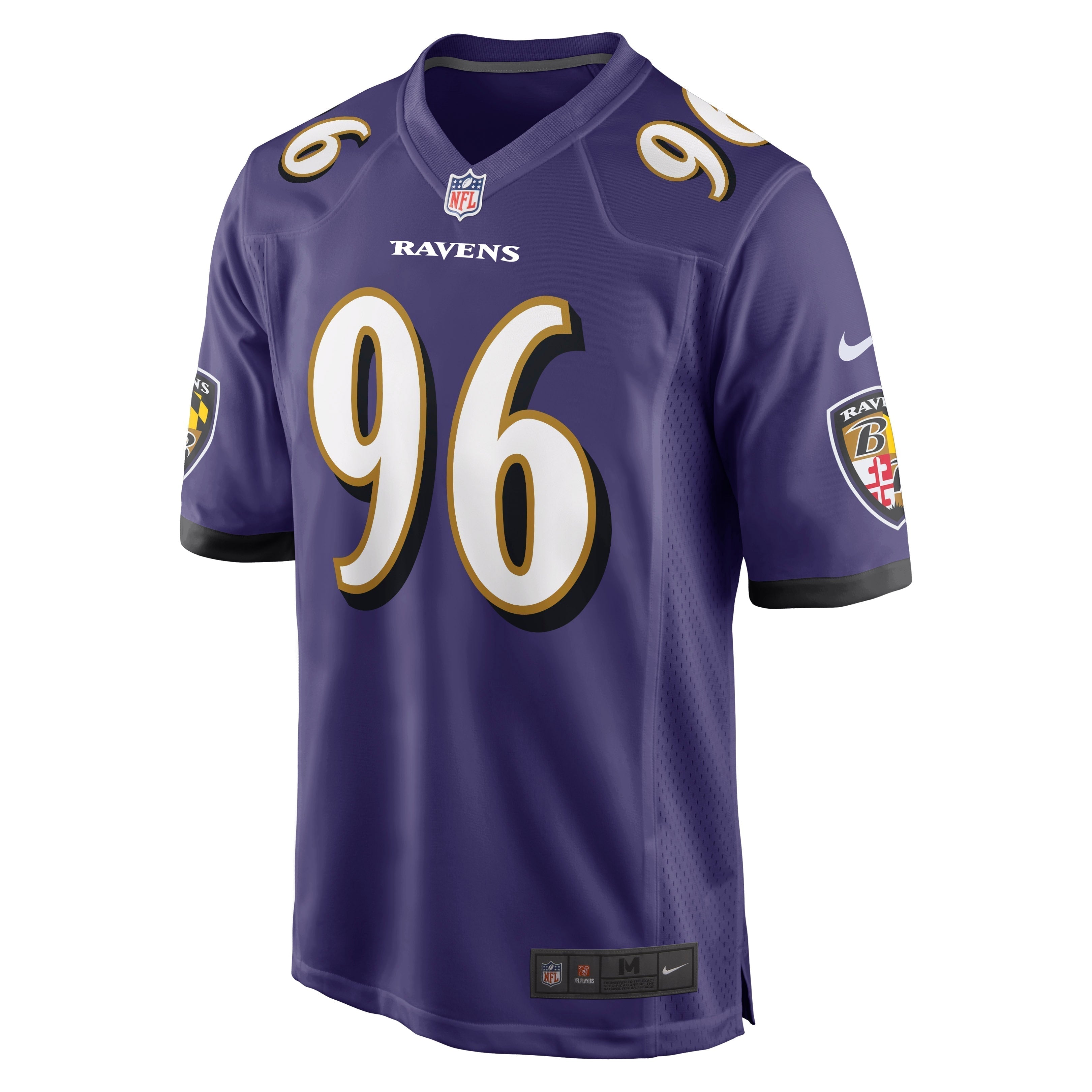 Broderick Washington Baltimore Ravens Nike Game   Jersey - Purple