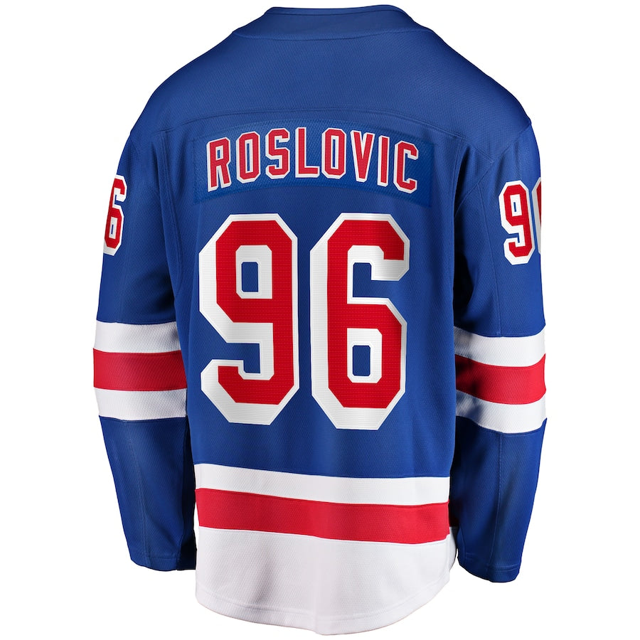 Jack Roslovic New York Rangers   Home Premier Breakaway  Jersey - Blue