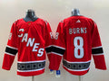 Men's Carolina Hurricanes Brent Burns #8 Red Home Breakaway Player Jersey1