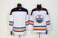 Men's Edmonton Oilers White Away Breakaway Blank Jersey1