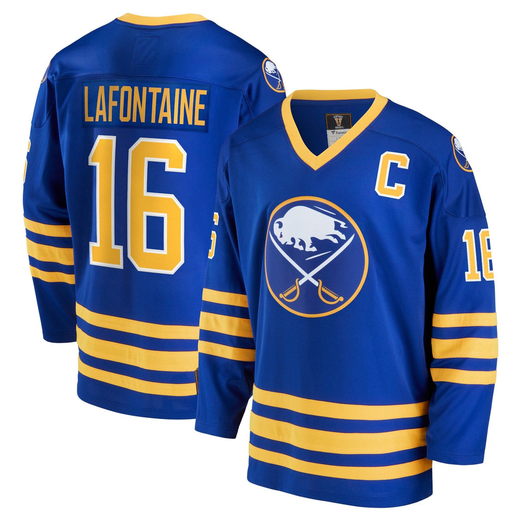 Pat LaFontaine Buffalo Sabres   Breakaway Retired  Jersey - Royal
