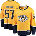 Men's Nashville Predators Dante Fabbro #57 Gold Home Breakaway Player Jersey1