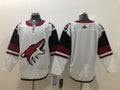 Men's Arizona Coyotes White Away Breakaway Blank Jersey1