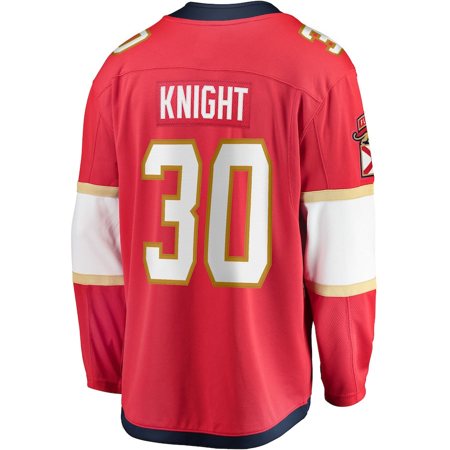 Spencer Knight Florida Panthers   Home Breakaway Replica Jersey - Red