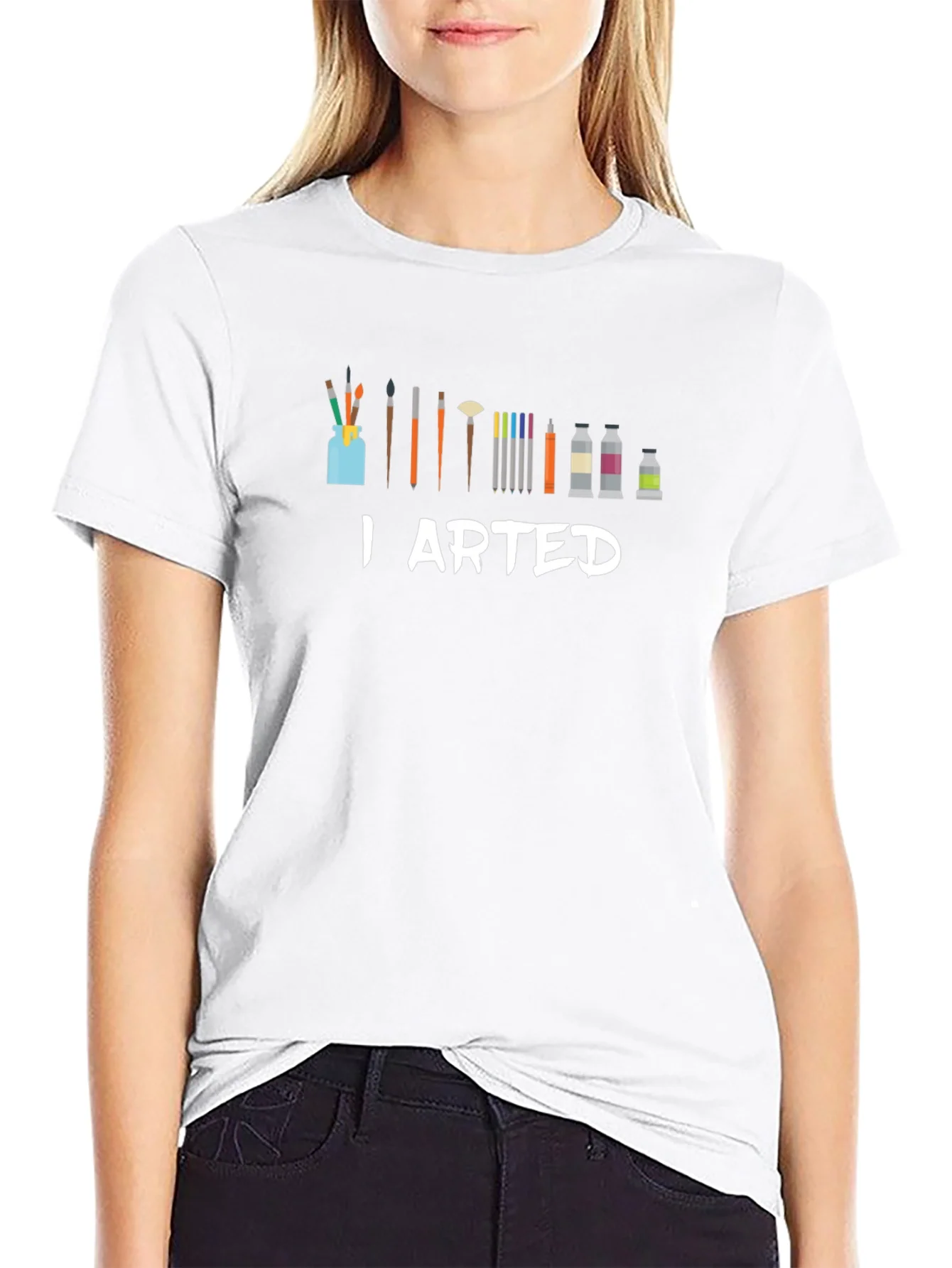 I Arted T-Shirt - Artist Humor Tee