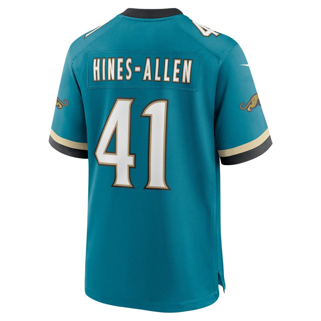 Josh Hines-Allen Jacksonville Jaguars Nike Prowler Throwback   Game Jersey - Teal