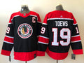 Men's Chicago Blackhawks Jonathan Toews #19 Black Player Jersey1