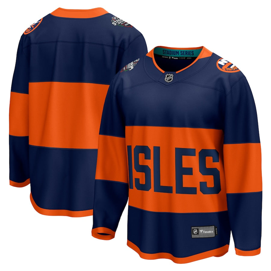 New York Islanders   2024 NHL Stadium Series Breakaway Jersey ��������������������������������������������������������������������������������� Navy